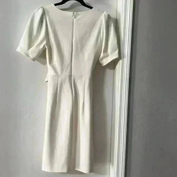 Express V-Neck Tie Waist Sheath Dress - Picture 4 of 6